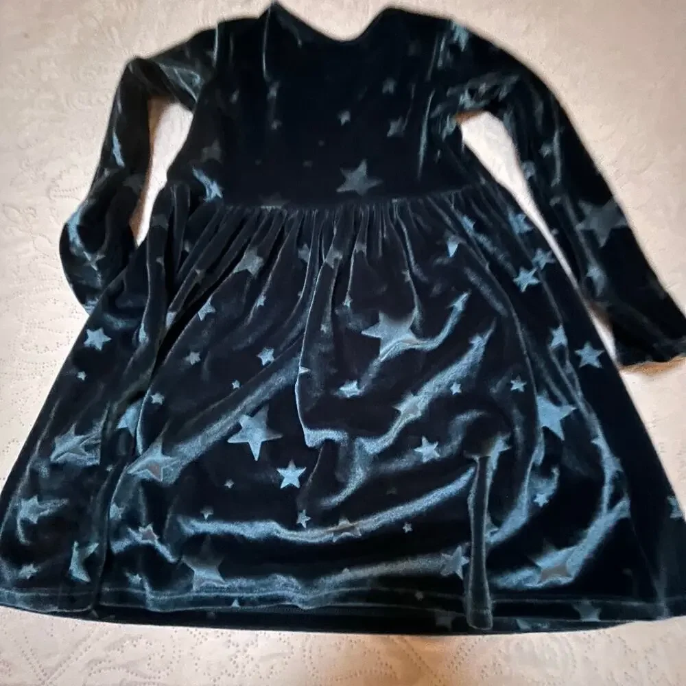 Jumping Beans Embossed Velour Skater Dress Size 5T
